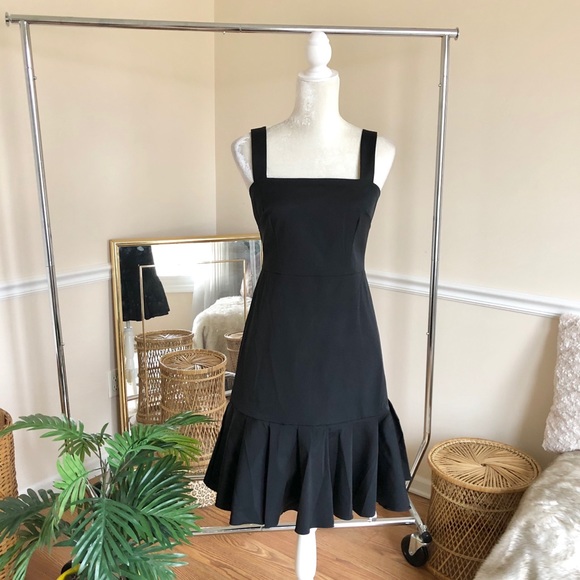 J. Crew Dresses & Skirts - J. Crew Black Faille Stretch Fluted Hem Dress 4